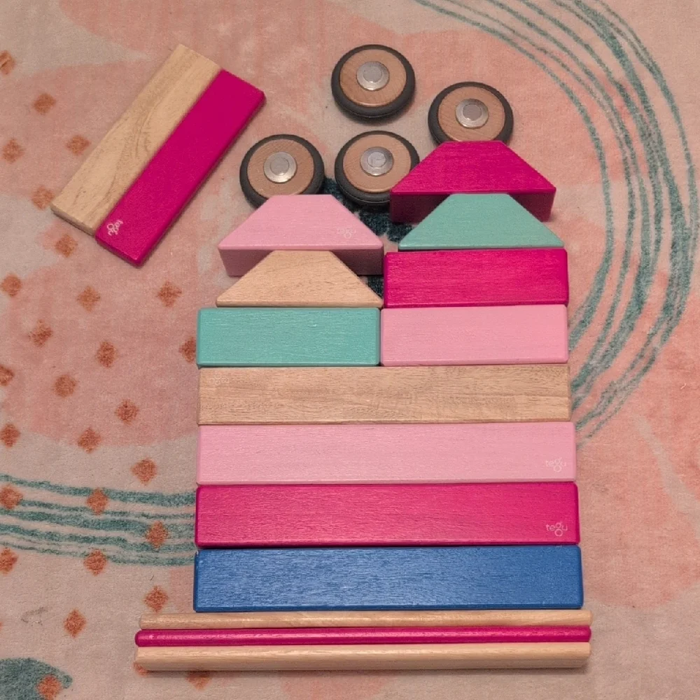 Tegu 20 piece set Wooden magnetic blocks